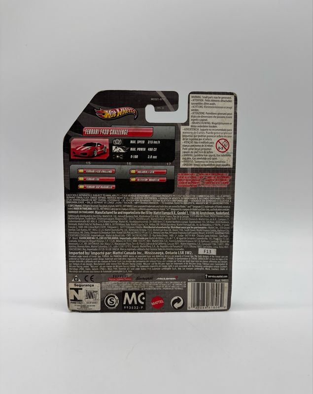 2012 Hot Wheels Speed Machines Ferrari F430 Challenge