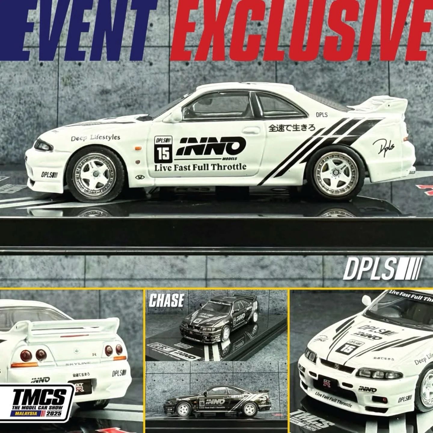 INNO64 x DPLS Nissan Skyline R33 GT-R White | 2025 The Model Car Show TMCS