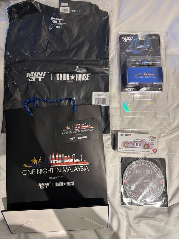 KAIDOHOUSE (KHMG186) &amp; MINI GT #1021 Complete One Night in Malaysia Dinner Package Set | 2025 Malaysia Diecast Expo Dinner