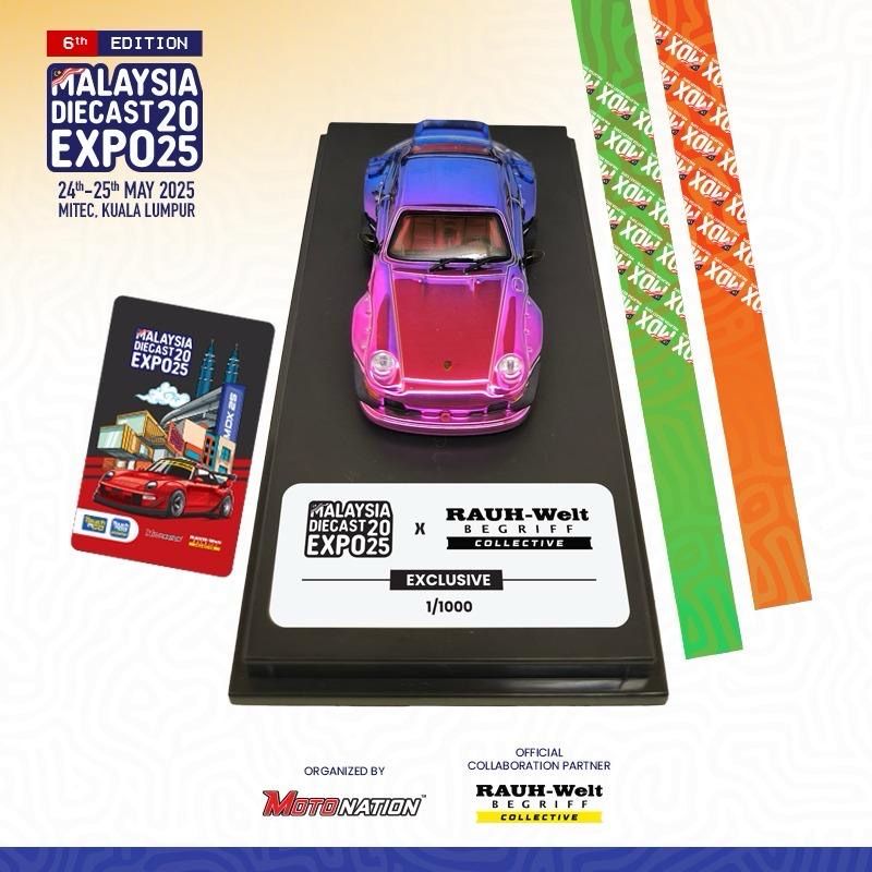 1/64 Porsche RWB Rauh Welt Begriff Collective x 2025 Malaysia Diecast Expo Exclusive | with TNG Collectible Card