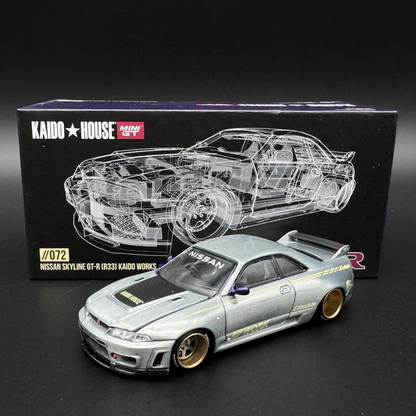 KAIDOHOUSE Nissan Skyline GT-R (R33) Purple Metallic Chase (KHMG072)
