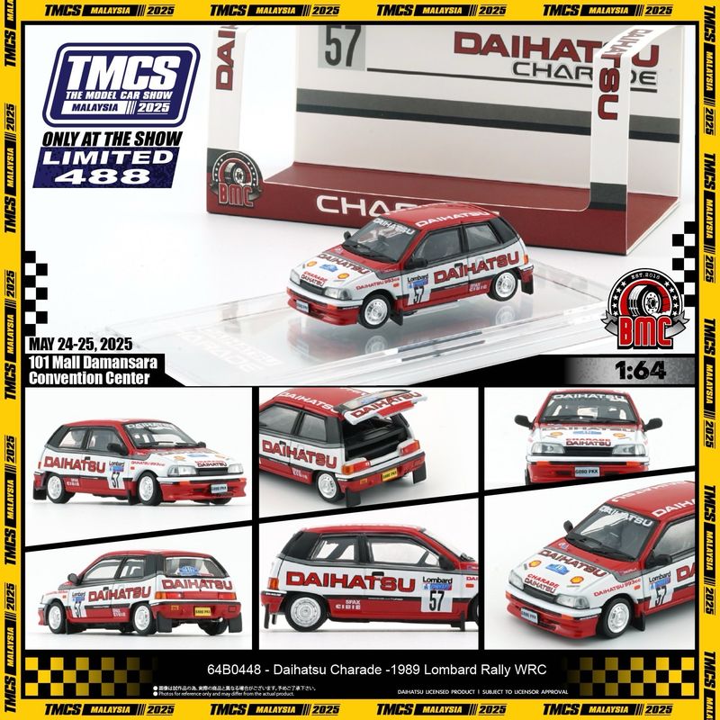 BMC Model 1/64 Daihatsu Charade 1999 Lombard Rally WRC | 2025 The Model Car Show TMCS