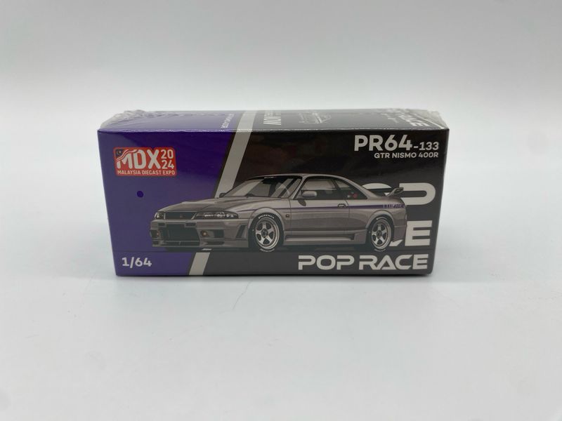 POP RACE Nissan GT-R33 Nismo 400R Raw Finish (PR64-133) MDX24 Special Edition | 2024 Malaysia Diecast Expo | Sealed