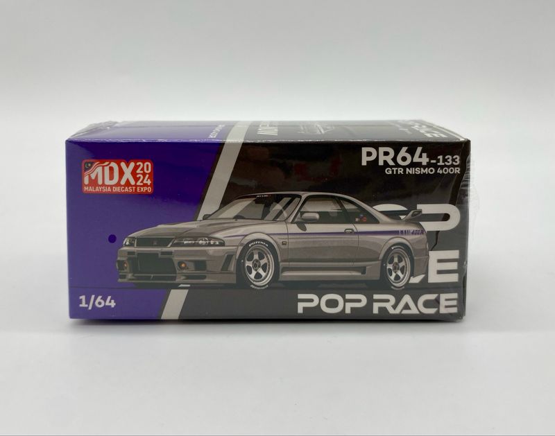 POP RACE Nissan GT-R33 Nismo 400R Raw Finish (PR64-133) MDX24 Special Edition | 2024 Malaysia Diecast Expo | Unsealed