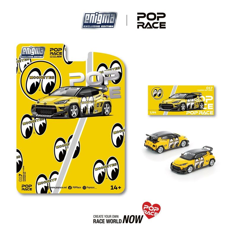 [PREORDER] POP RACE Pandem Yaris Mooneyes Blister (PRE017)