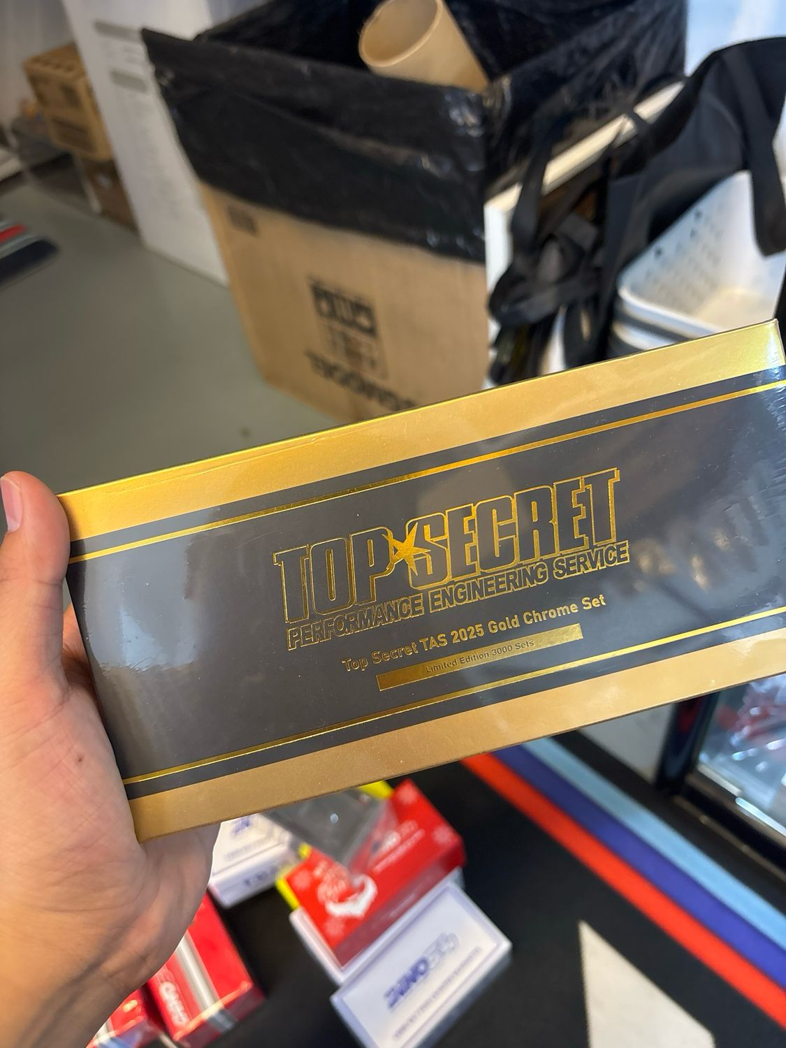 MINI GT x TOP SECRET Gold Chrome Box Set of 3 | 2025 Tokyo