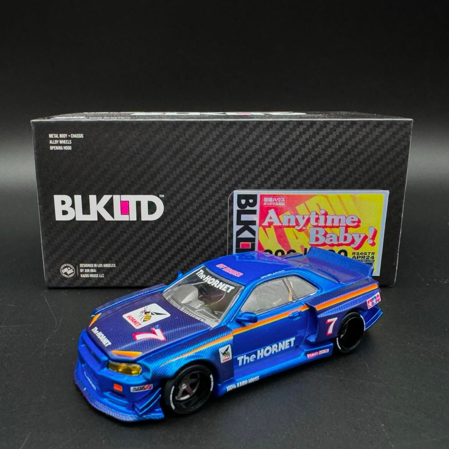 KAIDOHOUSE x TAMIYA BLK LTD NISSAN SKYLINE GT-R (R34) &quot;THE HORNET&quot; (KHMG104) | with Pin | Unsealed
