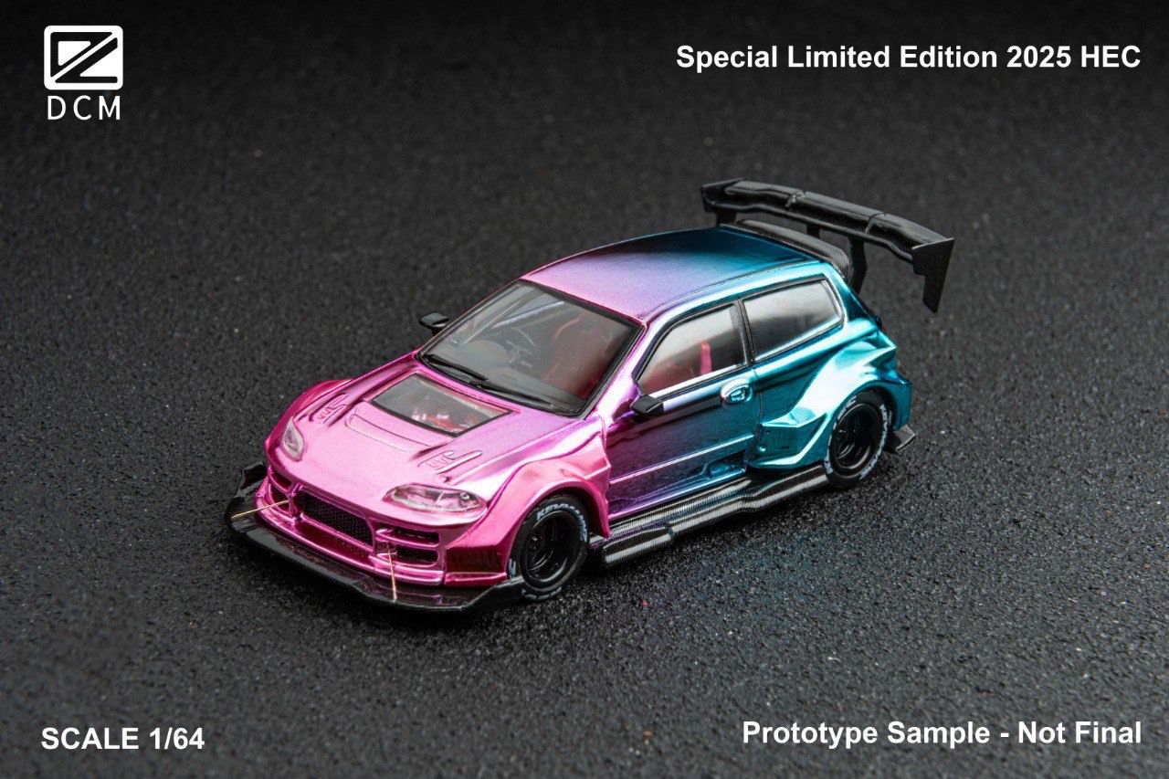 DCM Model Kevmannz 1996 EG6 Hatchback Wide Body Magic Color (High