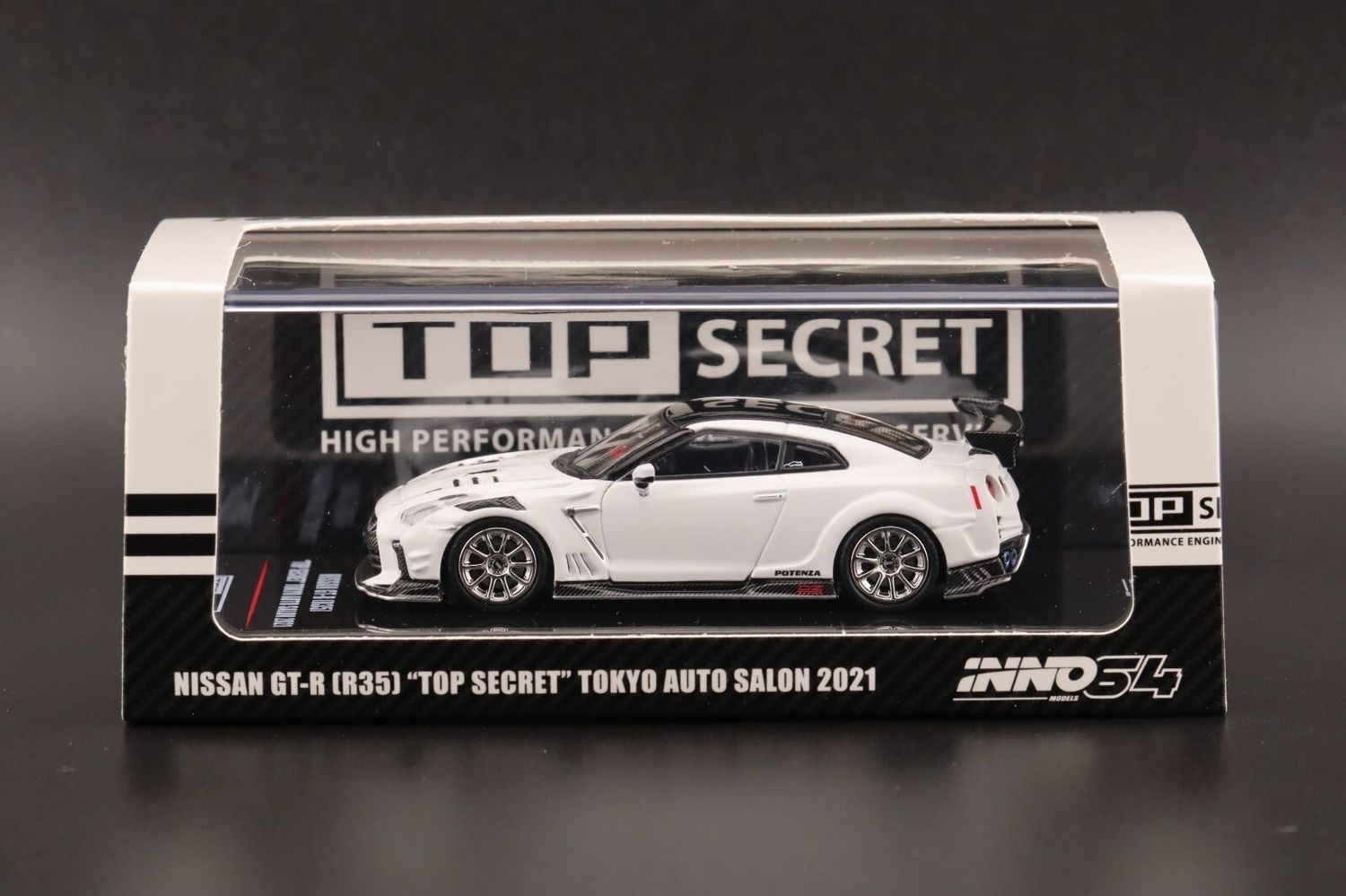 INNO64 Nissan GT-R R35 Top Secret White | 2021 Tokyo Autosalon TAS