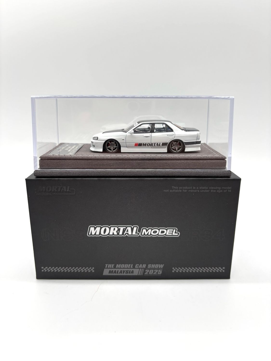 Mortal Model Nissan URAS ER34 Skyline 25GT-t White | 2025 The Model Car Show Malaysia TMCS