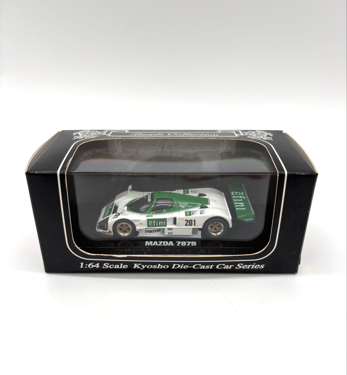 Kyosho Beads 1/64 Mazda 787B Efini Livery Green &amp; White #201