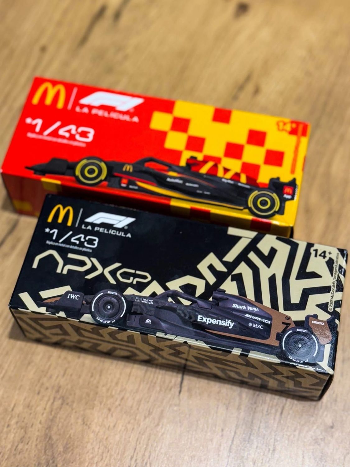 [PREORDER] 2025 F1 McDonald’s Set F1 Formula 1 APX Movie Car &amp; F1 Formula 1 McDonald’s Set