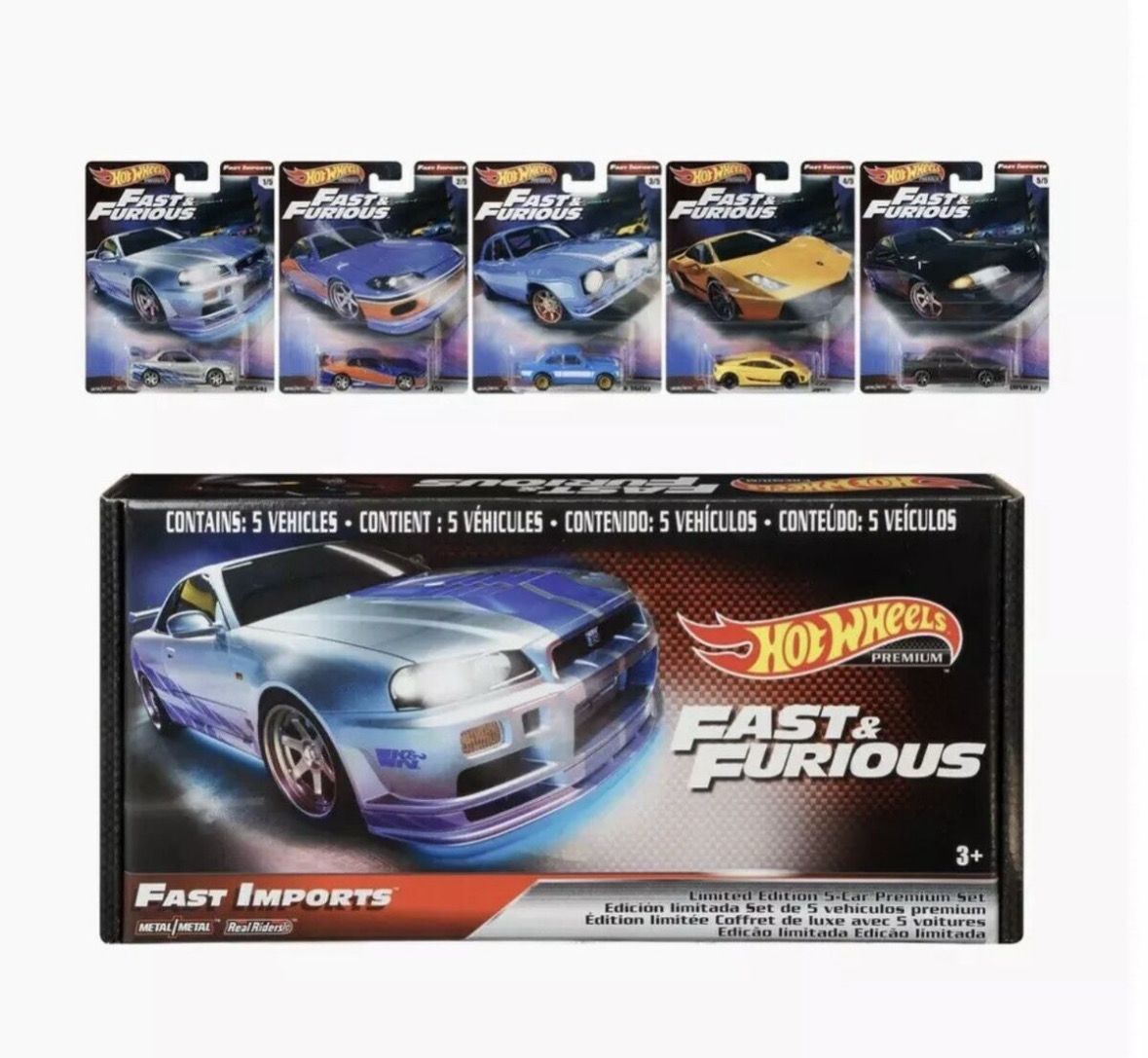 2019 Hot Wheels Fast Imports Fast &amp; Furious Premium Box Set