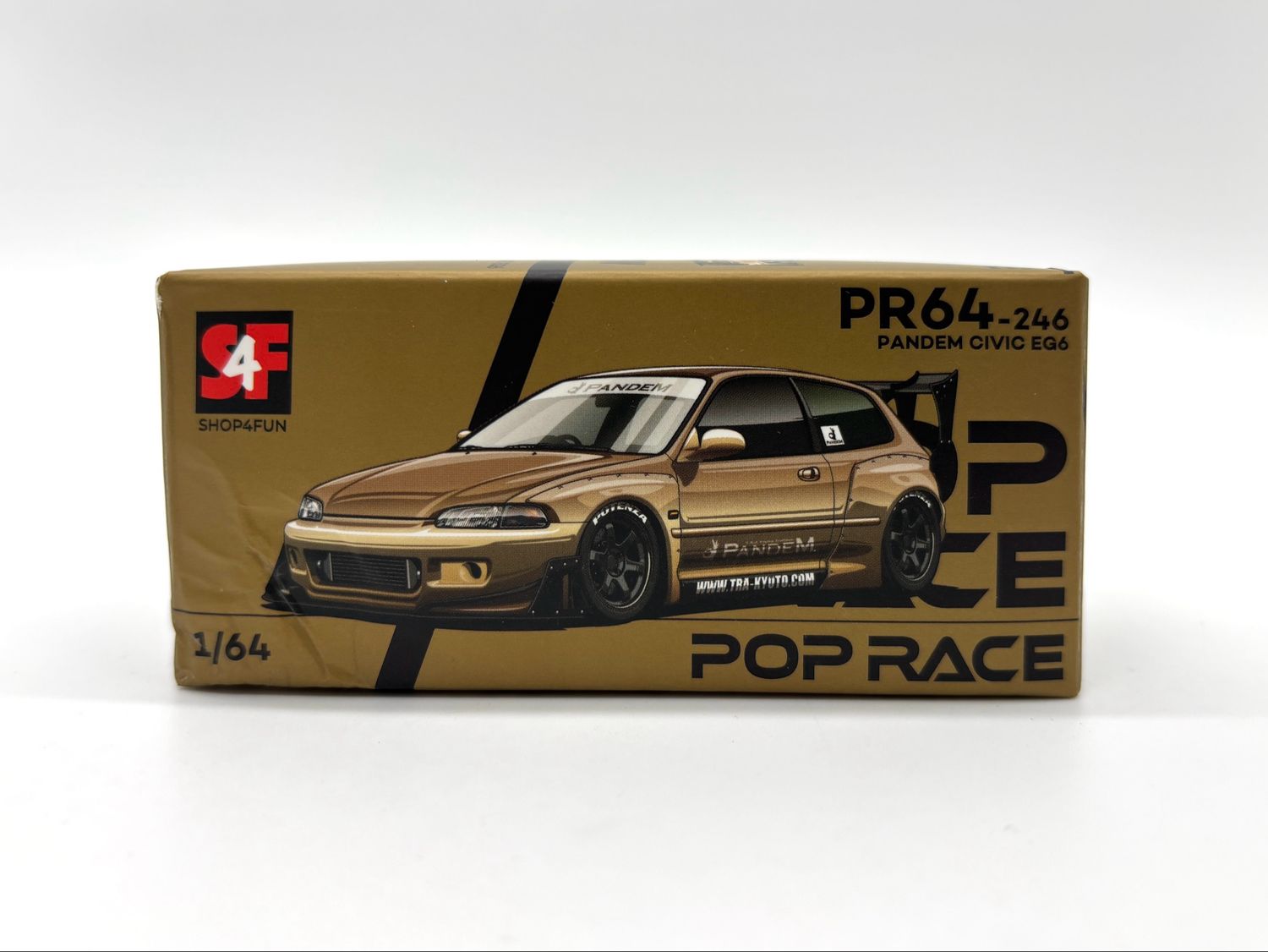 POP RACE Pandem EG6 Gold Chrome (PR64-246) | 2025 Manila International Auto Show (Damaged Box)