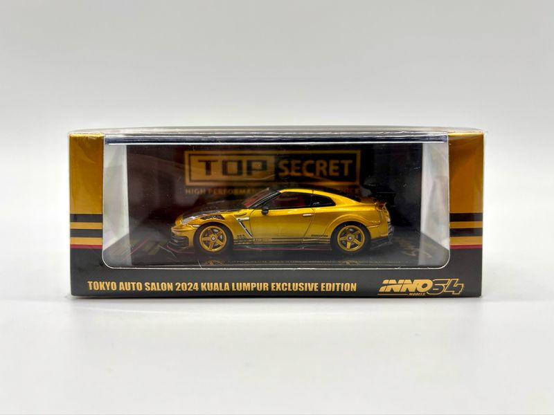 INNO64 Nissan GT-R (R35) Top Secret Exclusive Edition Gold | 2024 Tokyo Auto Salon TAS KL