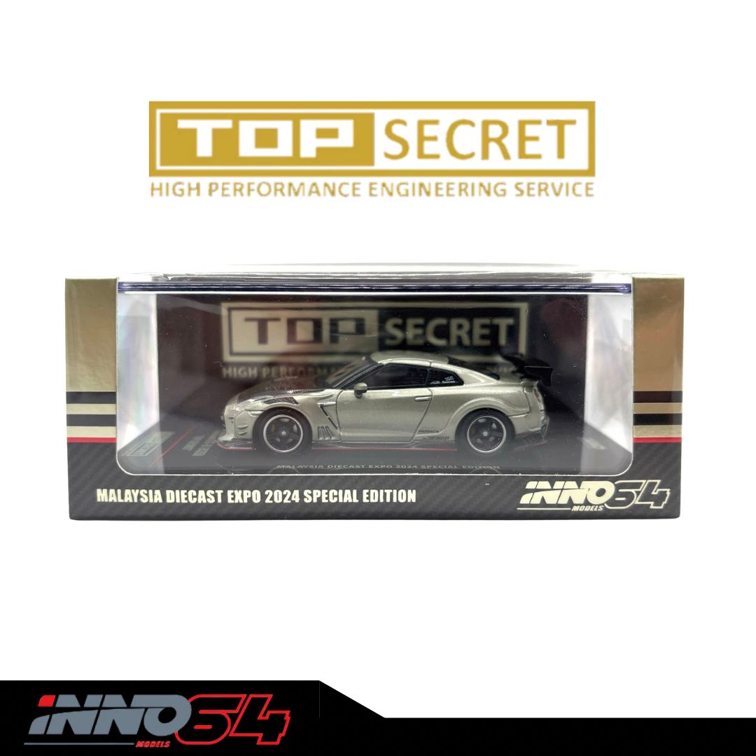 INNO64 Nissan GT-R35 Top Secret Silver Special Edition | 2024 Malaysia Diecast Expo MDX