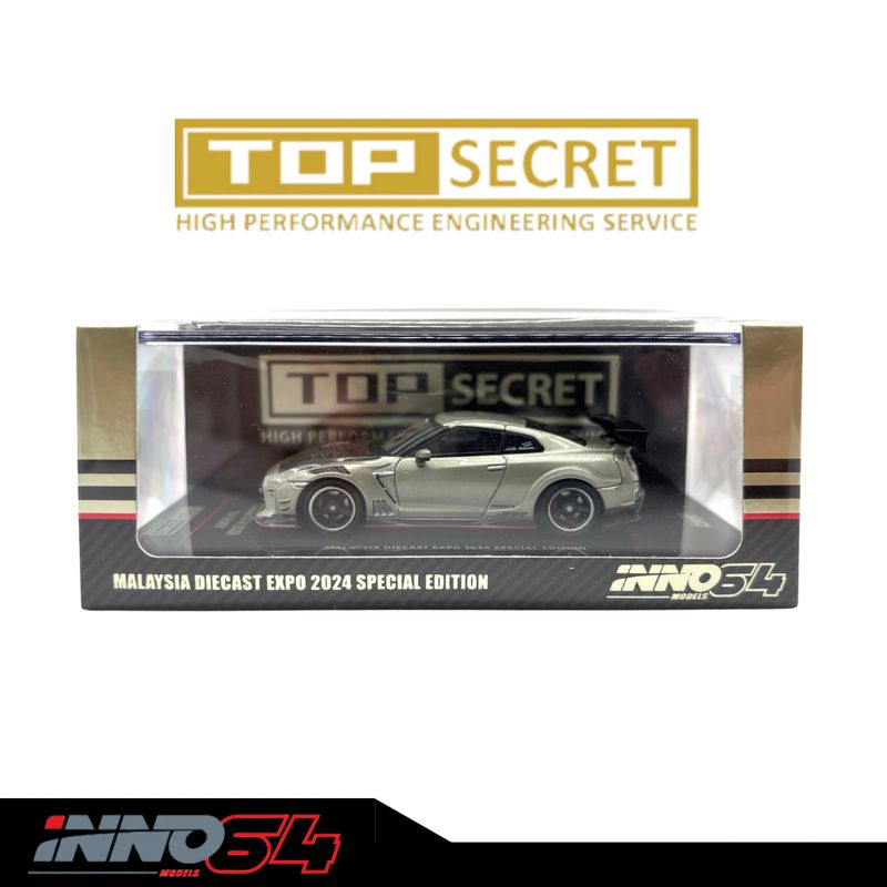 INNO64 Nissan GT-R35 Top Secret Silver Special Edition | 2024 Malaysia Diecast Expo MDX