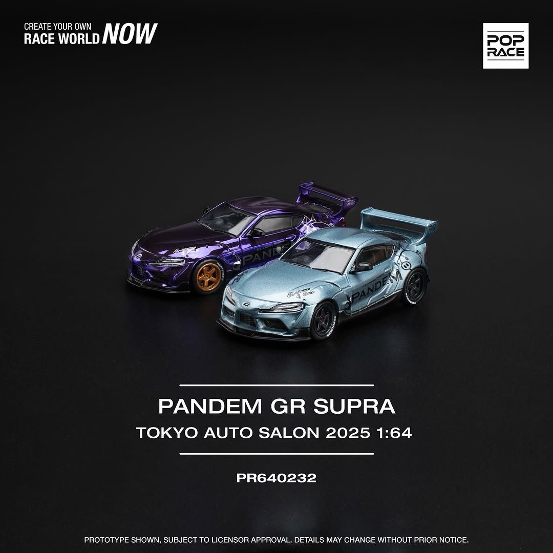 POP RACE Pandem GR SUPRA (PR64-232) & Pandem Datsun 620 (PR64-219