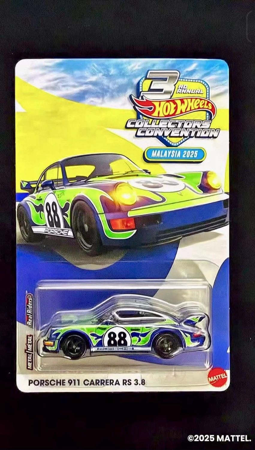 ホットウィール マレーシアコンベンション2025 ポルシェ　911 カレラRS Hot Wheels Porsche 911 Carrera RS 3.8 Malaysia 2025 Convention