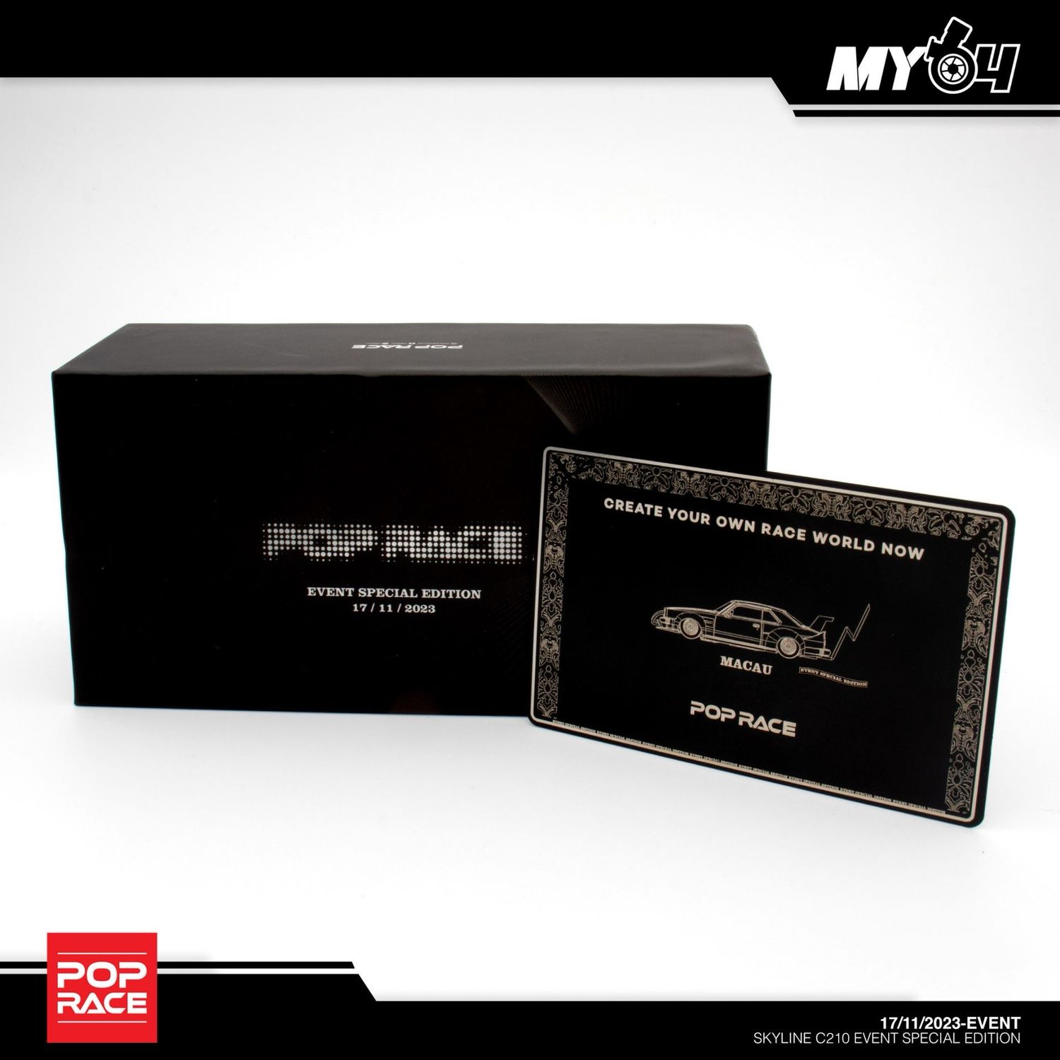 POP RACE Nissan Skyline C210 Event Special Edition | 1st Dinner Event Macau 2023 | Sealed