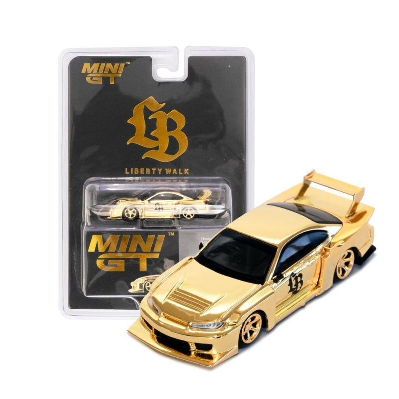 [PREORDER] MINIGT x Liberty Walk Nissan Silvia S15 LB-Super Silhouette Type I Gold Series | 2025 LBWK Store Opening Exclusive Sapporo Japan
