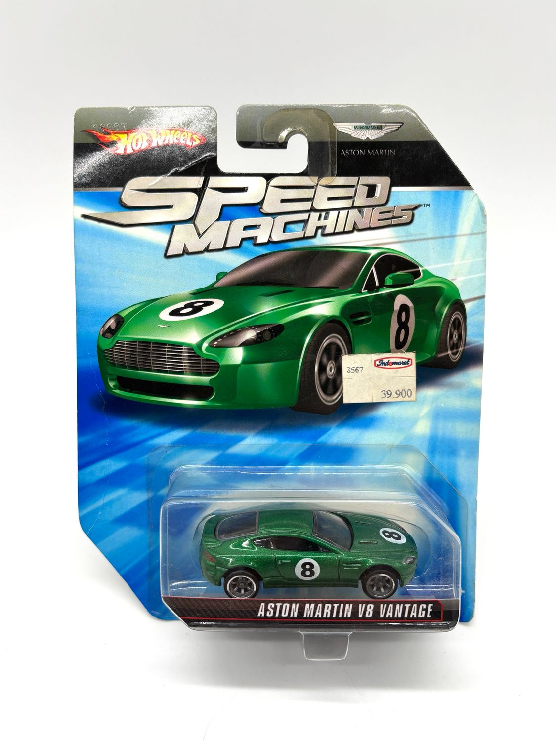 2009 Hot Wheels Speed Machines Aston Martin V8 Vantage Green