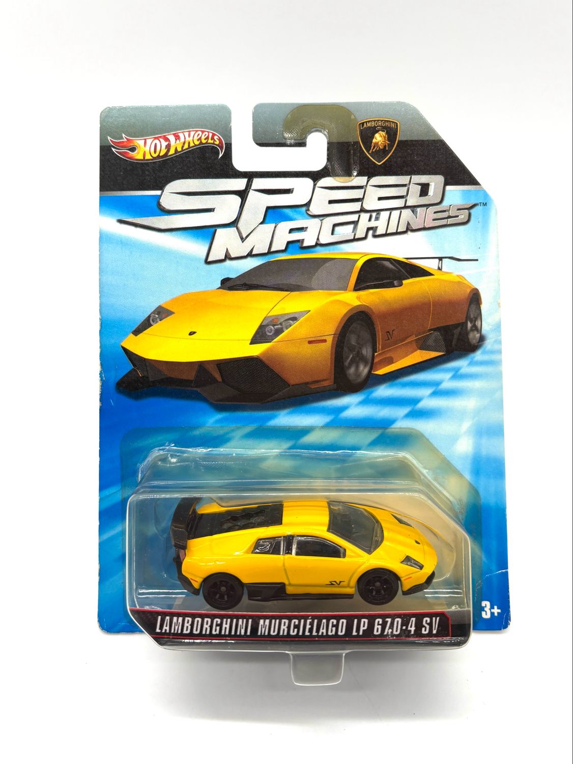 2009 Hot Wheels Speed Machines Lamborghini Murciélago LP 670-4 SV Yellow