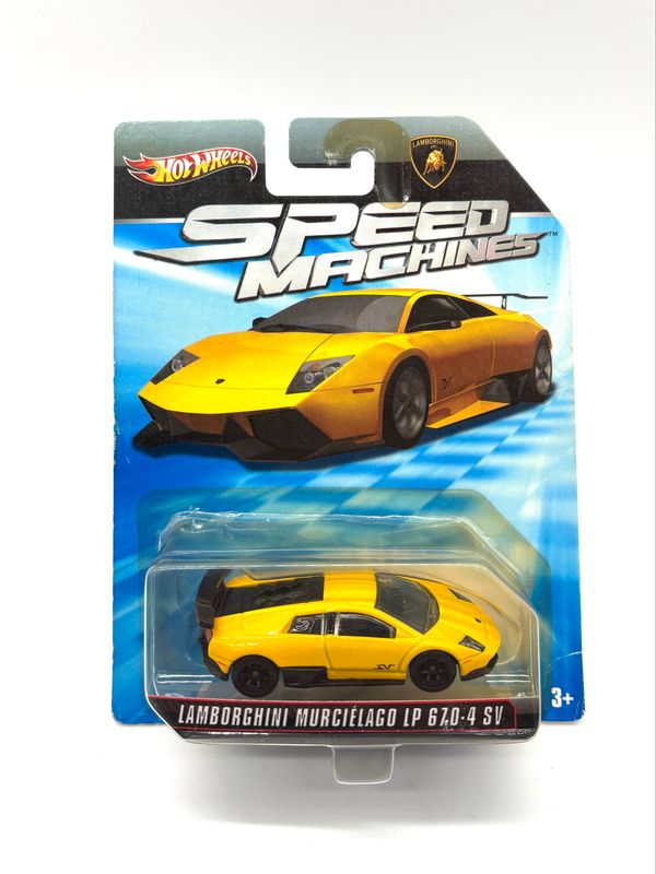 2009 Hot Wheels Speed Machines Lamborghini Murciélago LP 670-4 SV Yellow