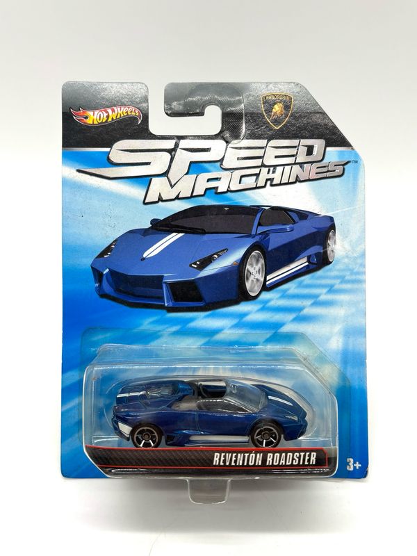 2012 Hot Wheels Speed Machines Reventón Roadster Blue