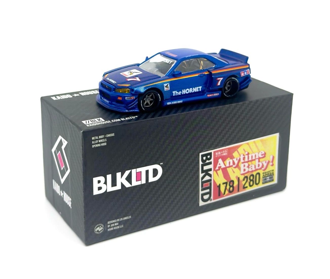 KAIDOHOUSE x TAMIYA BLK LTD NISSAN SKYLINE GT-R (R34) &quot;THE HORNET&quot; (KHMG104) | with Pin | Unsealed