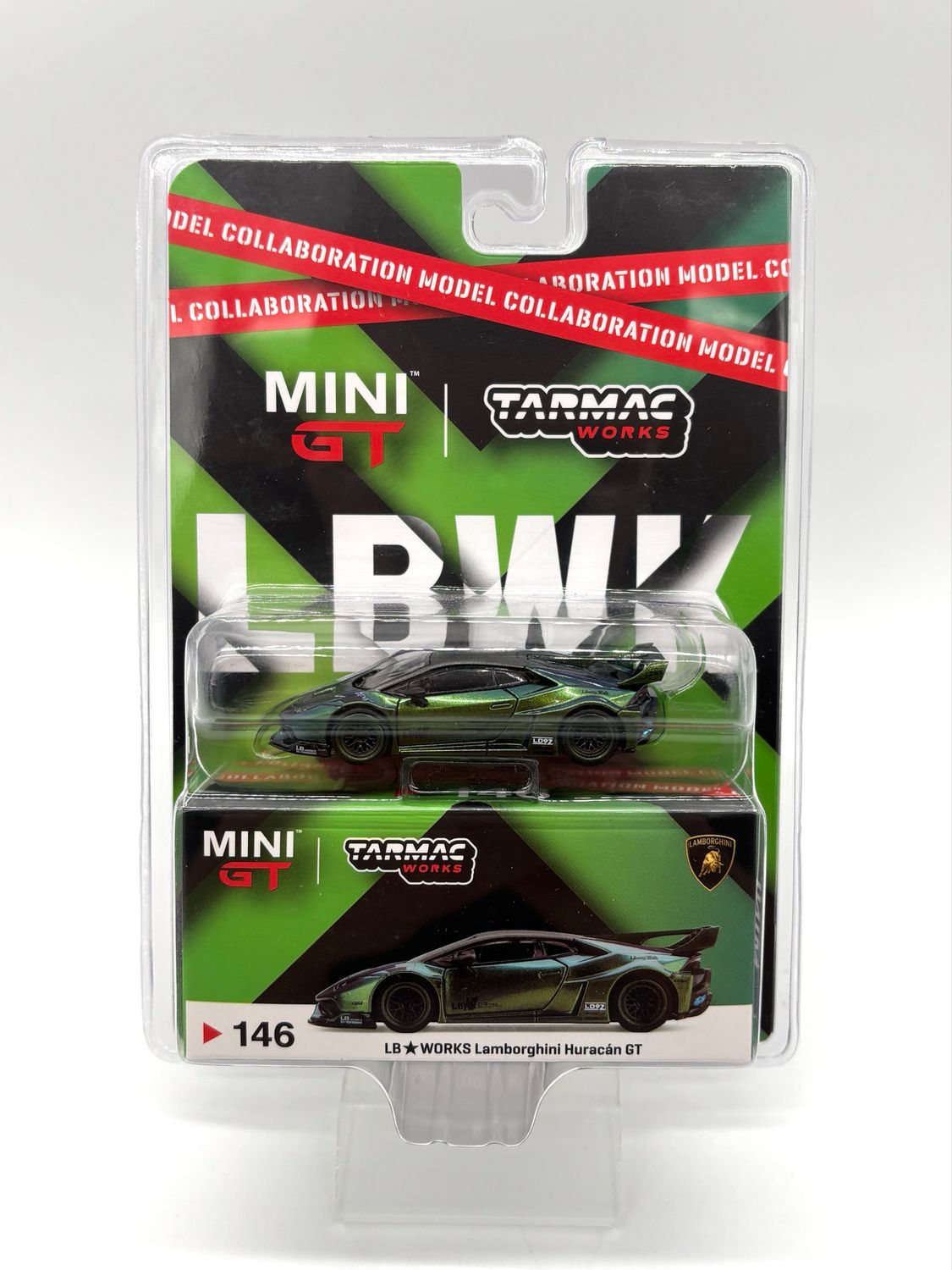 #146 MINI GT x Tarmac Works LB Works Lamborghini Huracán GT Collaboration Model
