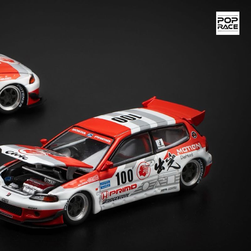 POP RACE Pandem Civic EG6 V1.5 Idemitsu Motion Infinite (PR64-212)