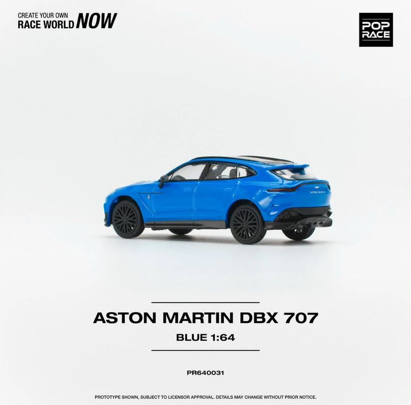 POP RACE Aston Martin DBX 707 Blue (PR64-31)