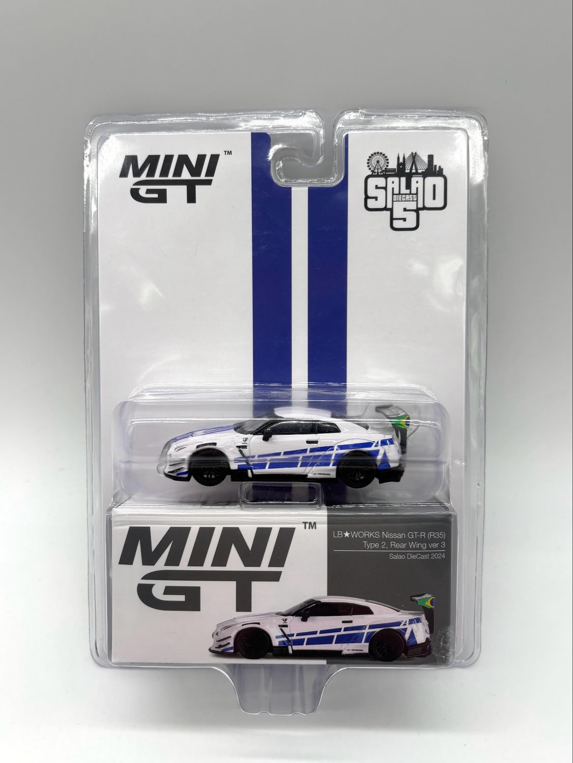 #718 MINI GT LB* WORKS Nissan GT-R (R35) Type 2 Rear Wing Ver 3 | 2024 Salao Diecast Brazil