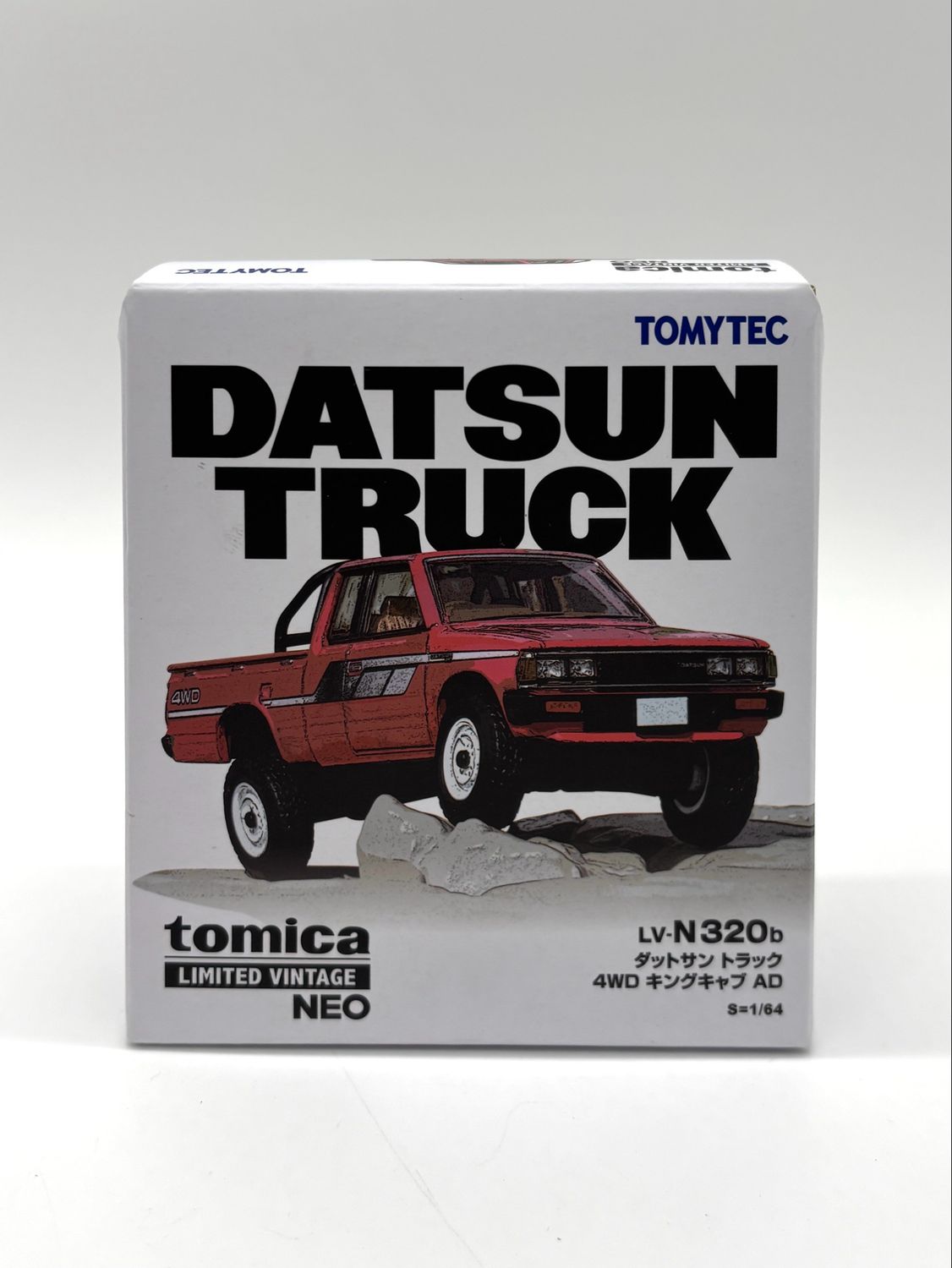 Tomytec Tomica Limited Vintage Neo Datsun Truck Red 4x4 (LV-N320b)