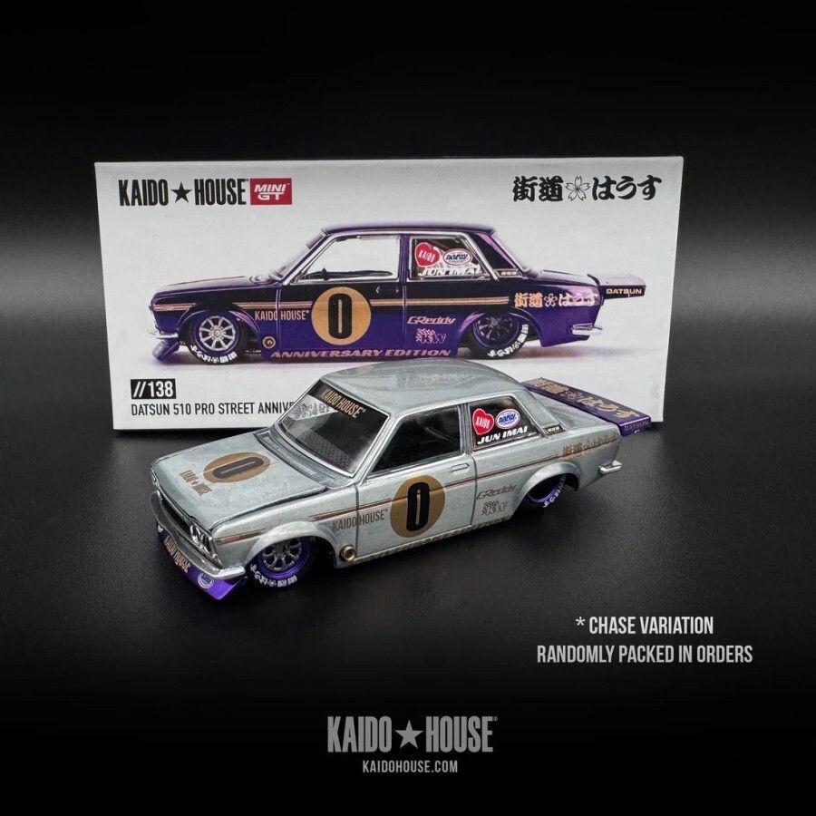 KAIDOHOUSE Datsun 510 Pro Street Anniversary Edition Purple (KHMG138) | Chase