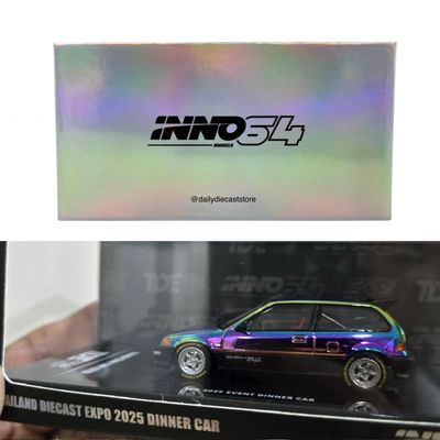 INNO64 Honda Civic SIR (EF9) Chameleon Chrome Dinner Car | 2025