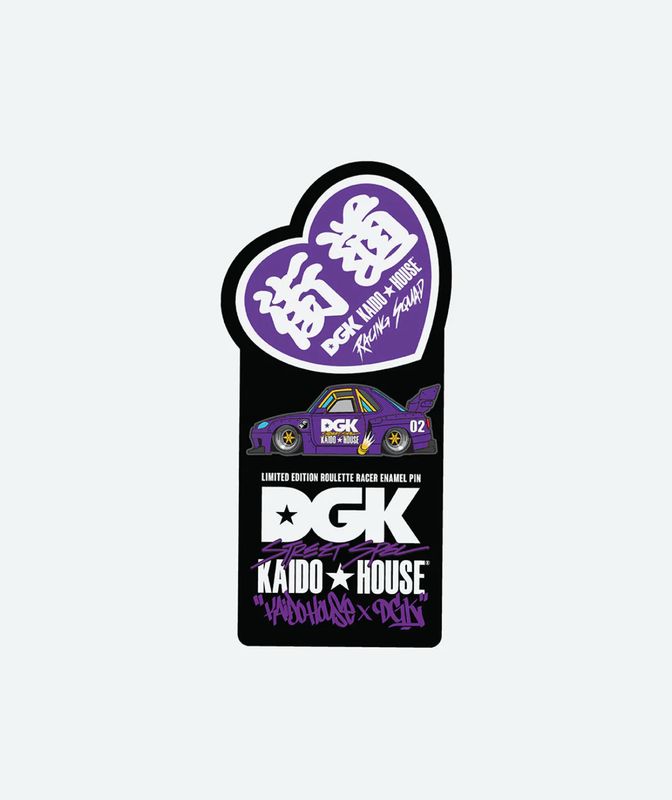 DGK x KAIDO HOUSE® Limited Edition Roulette Racer Enamel Pin