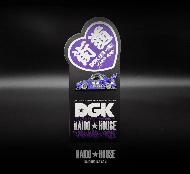 DGK x KAIDO HOUSE® Limited Edition Roulette Racer Enamel Pin