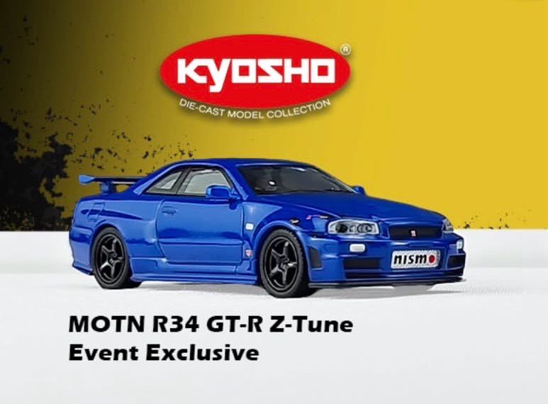 [PREORDER] Kyosho MOTN R34 GT-R Z-Tune Blue Event Exclusive | 2025 Art of Speed Malaysia