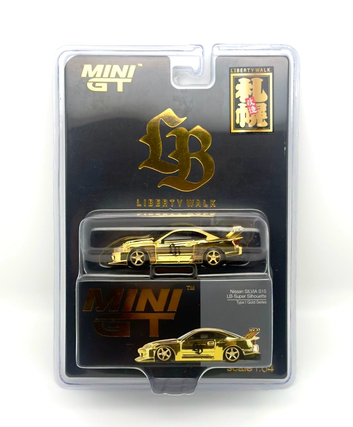 [PREORDER] MINIGT x Liberty Walk Nissan Silvia S15 LB-Super Silhouette Type I Gold Series | 2025 LBWK Store Opening Exclusive Sapporo Japan