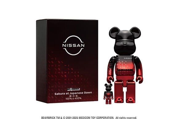 [PREORDER] NISSAN BE@RBRICK &quot;Sakura at Japanese Dawn Sakura&quot; 100% &amp; 400% Bundle