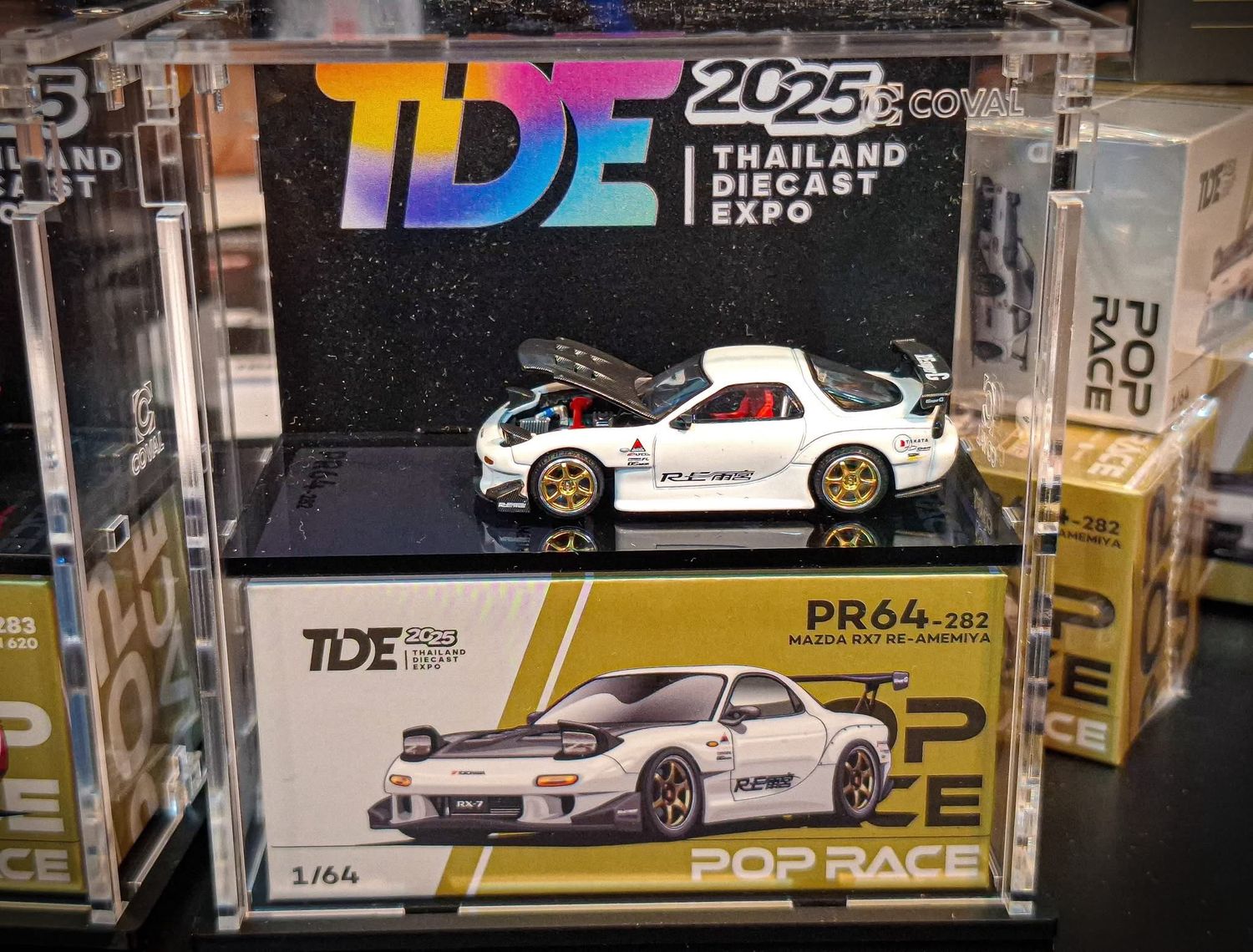 POP RACE Coval Acrylic Display Case | 2025 Thailand Diecast Expo