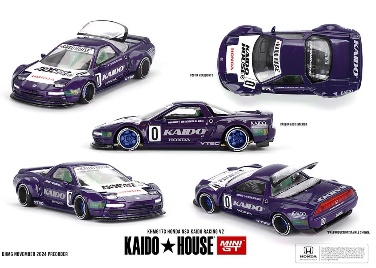 [PREORDER] KAIDOHOUSE Honda NSX Kaido Racing V2 Purple (KHMG173)