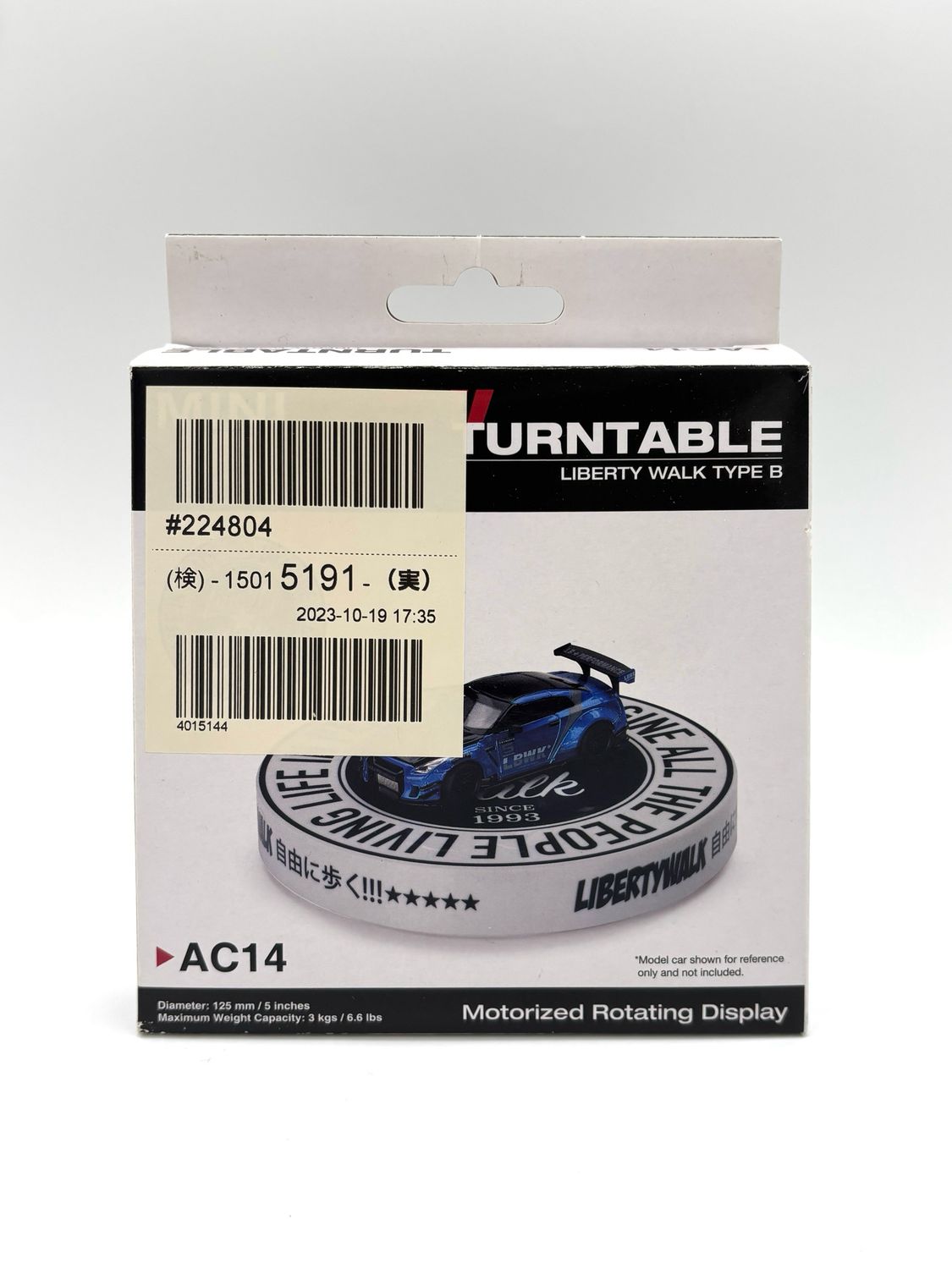 #AC14 MINI GT 5” Turntable Liberty Walk Motorized Rotating Display