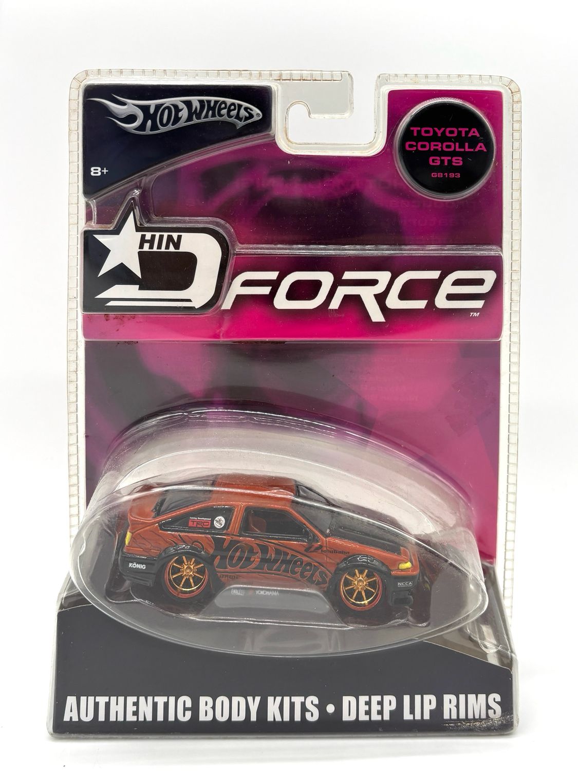 2004 Hot Wheels 1/50 Toyota Corolla GTS D-Force HIN (Hot Import Nights)