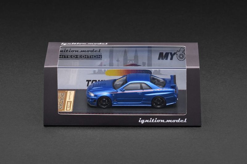 [PREORDER] Ignition Model 1/64 Nissan Skyline GT-R34 Bayside Blue TAS x TMCS | 2025 Tokyo Auto Salon KL