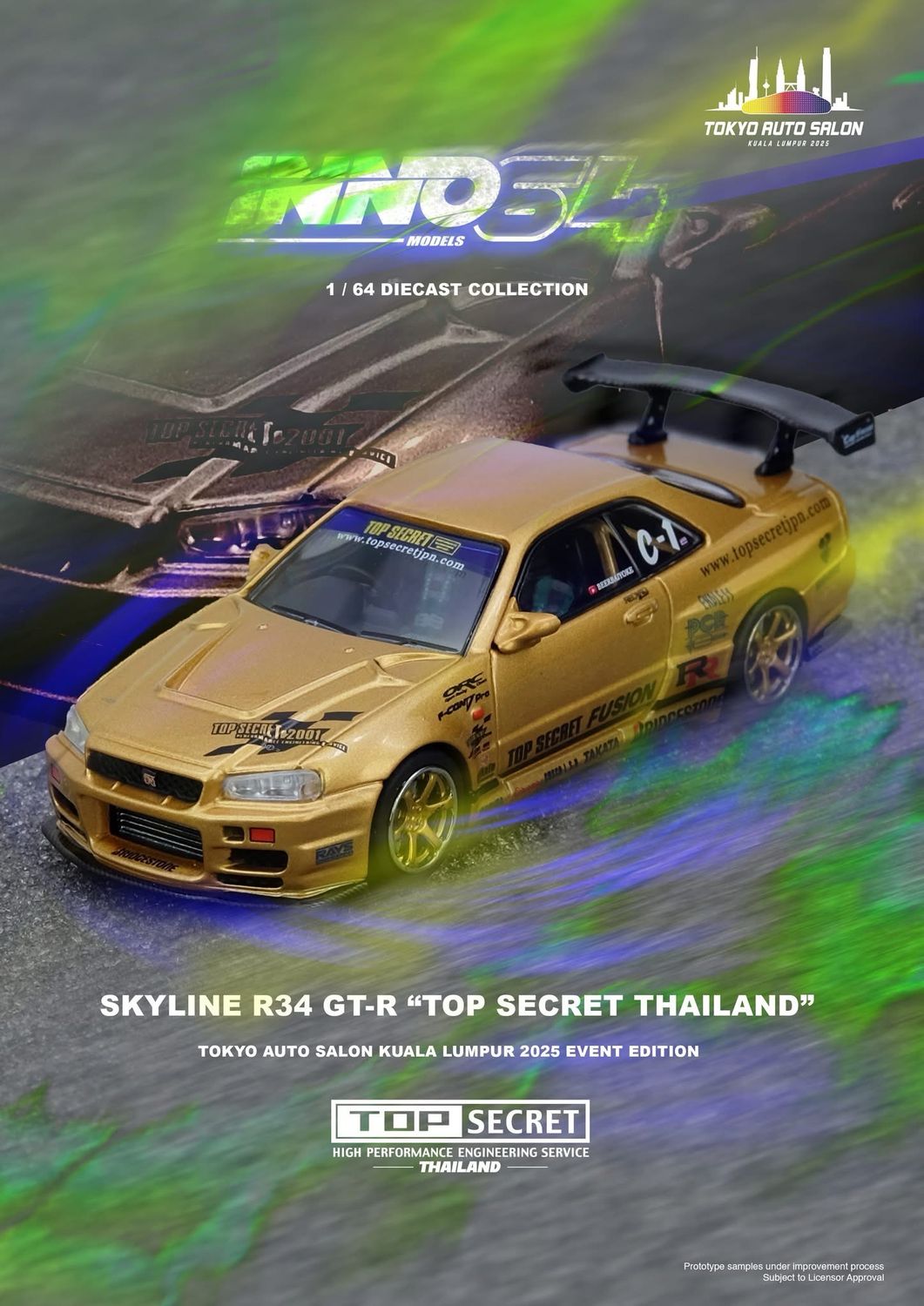INNO64 Nissan Skyline R34 GT-R “TOP SECRET Thailand” | 2025 Tokyo