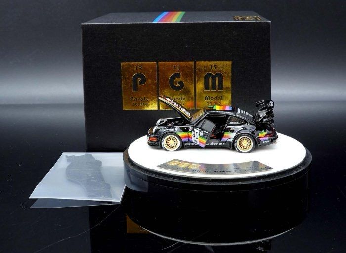 PGM 1/64 Porsche 964 RWB Apple Livery Black
