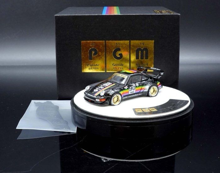 PGM 1/64 Porsche 964 RWB Apple Livery Black